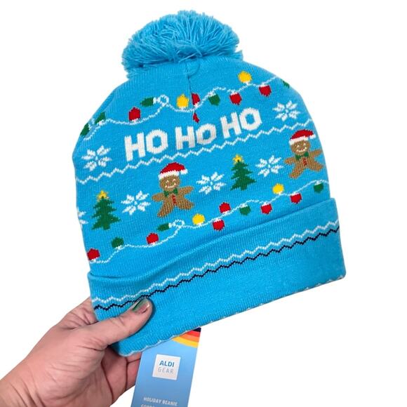 NEW Aldi Beanie 2024 Winter Holiday Merch Drop Hat Beanie Winter Lights - Picture 1 of 2